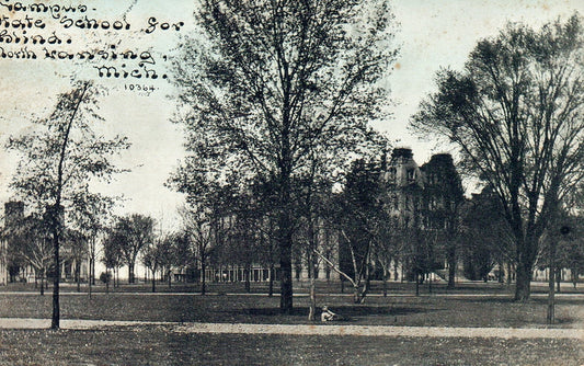Campus State School For Blind North Lansing MI Michigan Mich Postcard 10364