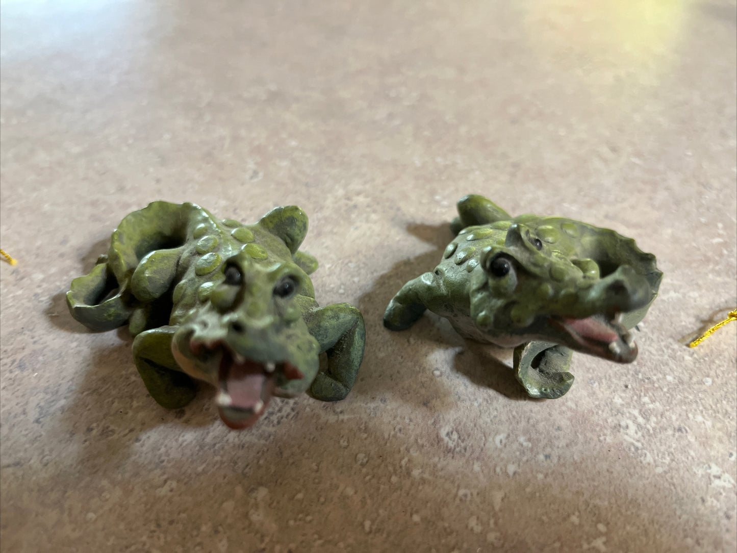 Holy Herd Noah's Ark CROCODILE "Croc & Crockette" With Tag Pete Apsit LOT OF 2