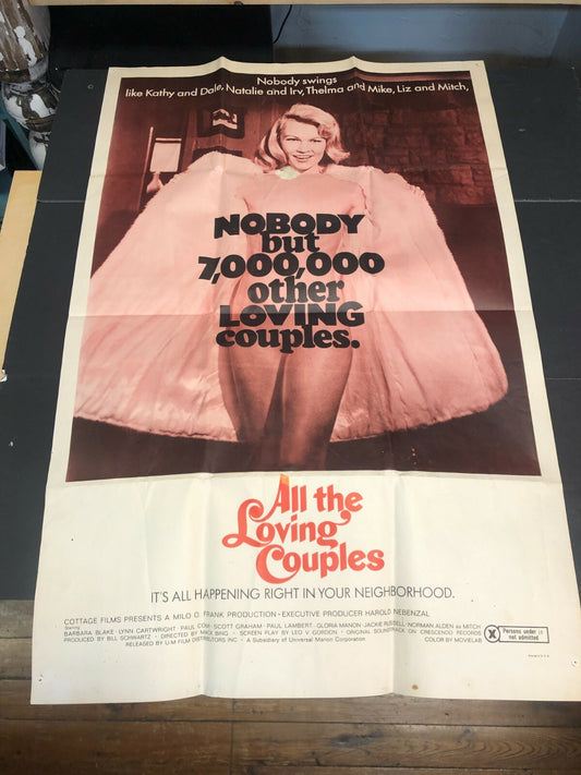 All the Loving Couples Art Poster 1960's Decor