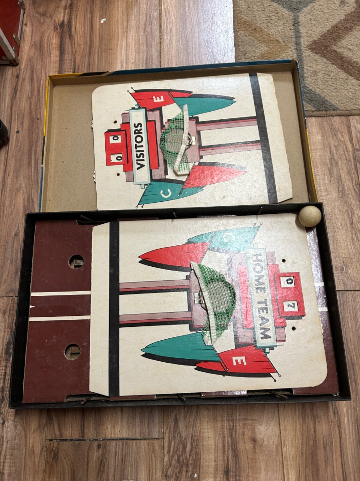 Vintage 1938 BAS-KET Basket A Real Action Game Cadaco Ellis Ball Complete WORKS