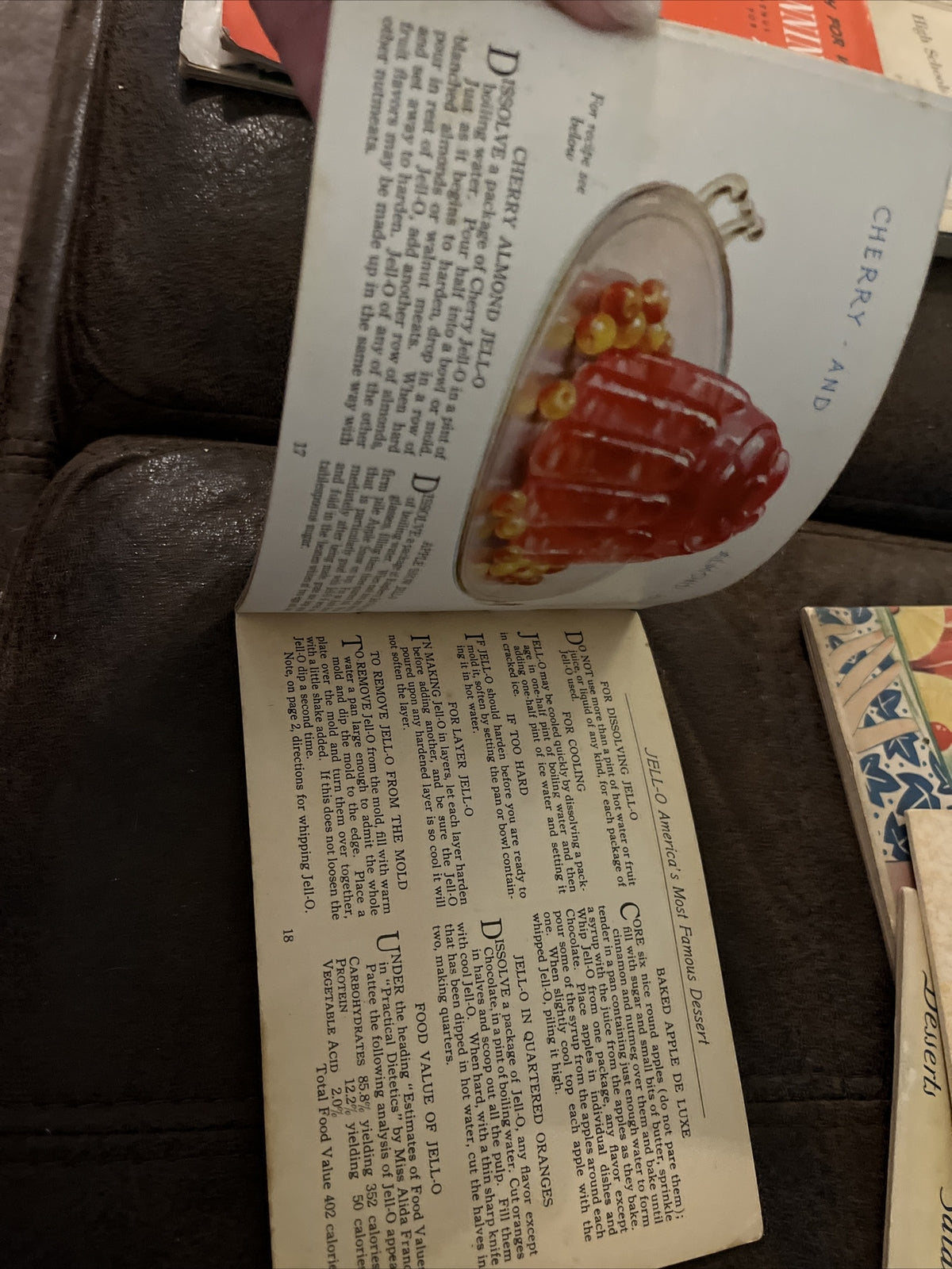 JELL-O AMERICA'S MOST FAMOUS DESSERT, Circa 1922, 18 pages, Great Color! bonus