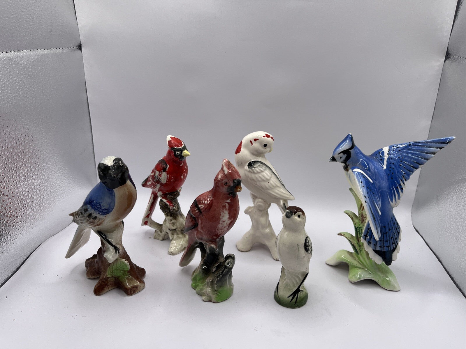 Porcelain Figurines Occupied Japan Lot Birds VTG 6 Pc