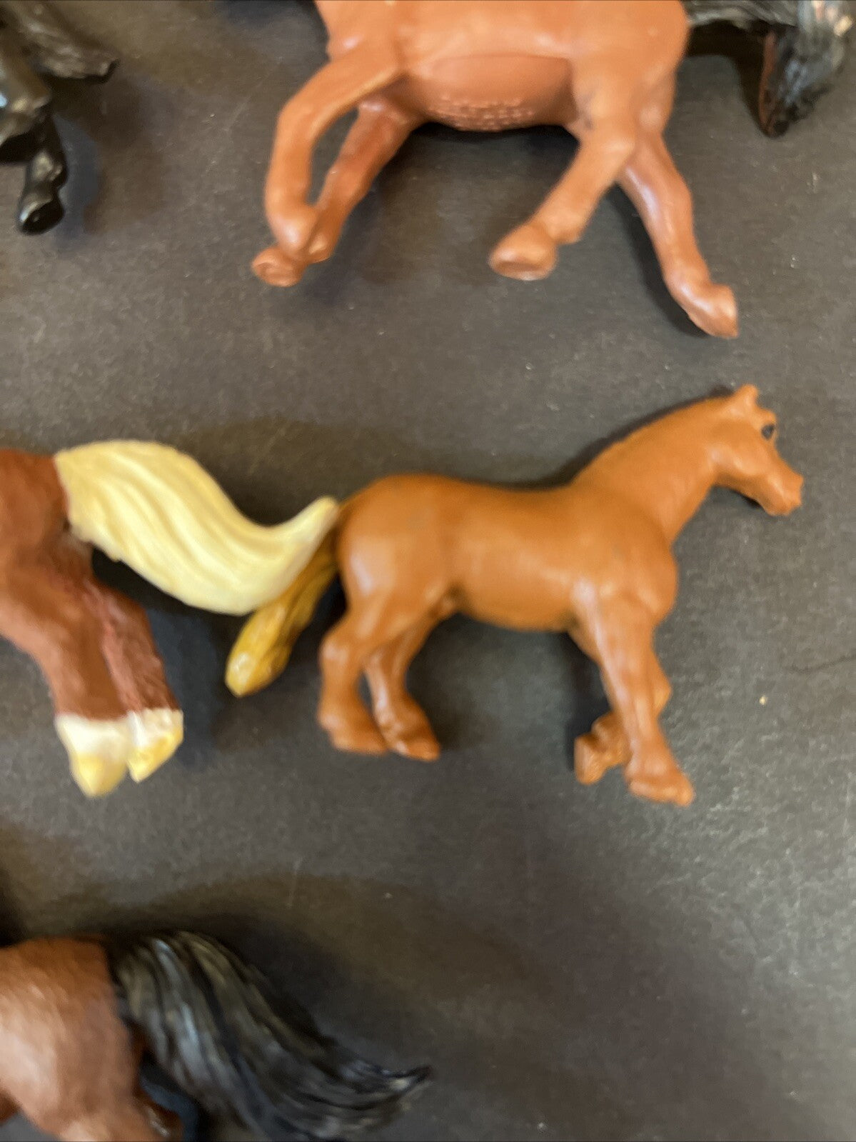 Lot of 18 Vintage Plastic Toy Play Horses