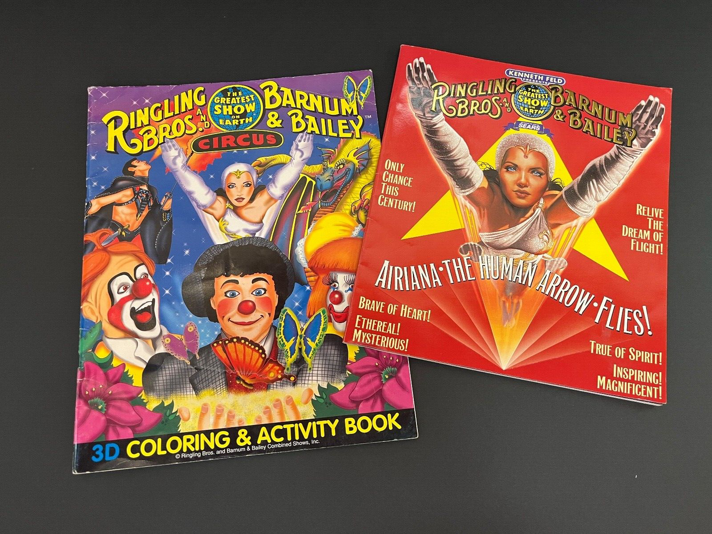 Barnum & Bailey Circus Magazine Book and 3D Coloring Book