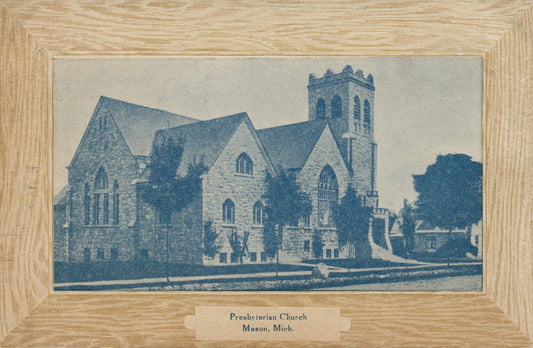 1911 Presbyterian Church Mason MI Michigan Mich  Postcard