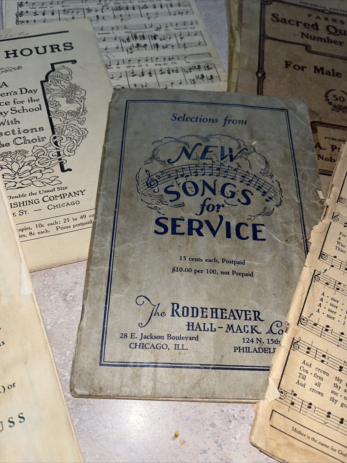 Lot of Antique  sheet Music Books Booklets