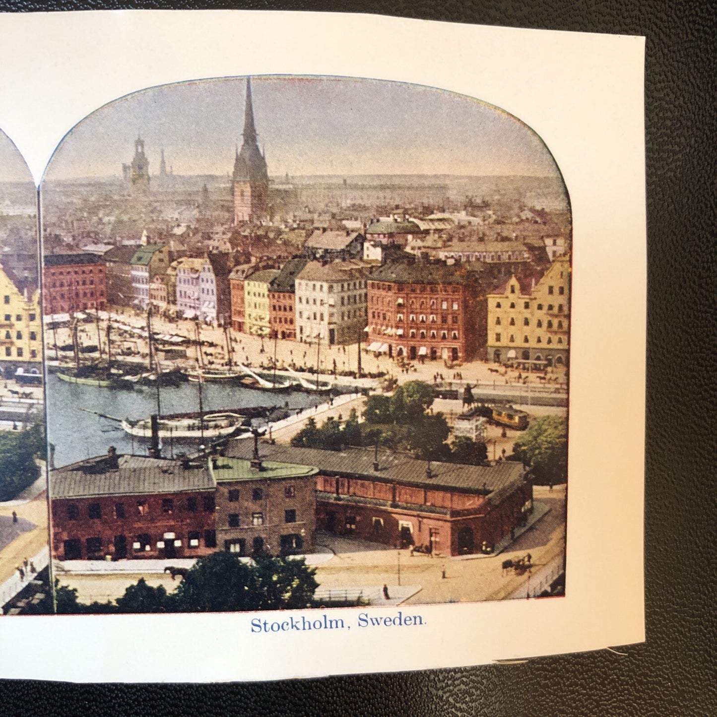 RARE Stereoview Paper Cards Stockholm Sweden