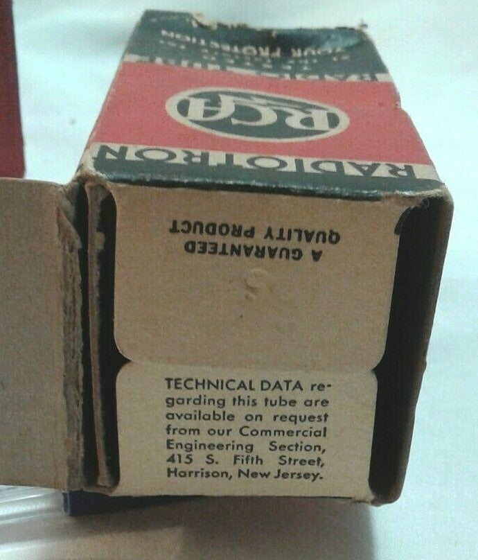 Vintage Pair of RCA 25L6 GT G Radiotron Radio Tubes Open Box