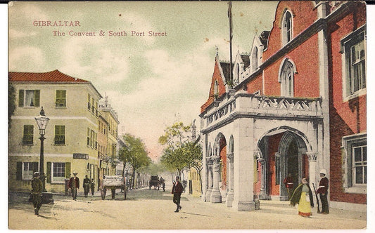 The Convent & South Port Street Gibraltar Postcard