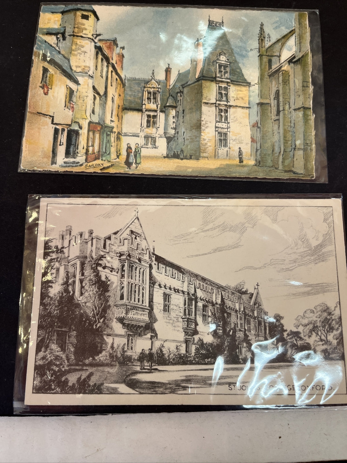 Vintage Postcard Lot Of 13, Oxford University, Cambridge, Le Mans