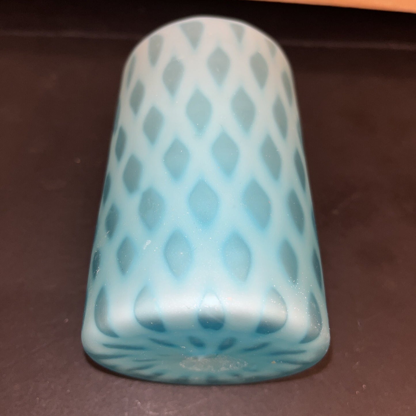 Mt. Washington attrib Pearl Satin Ware MOP Diamond Quilted Tumbler Beaker