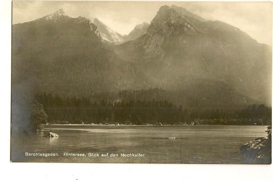 Berchtesgaden Hintersee Blick Auf Hochkatter Germany