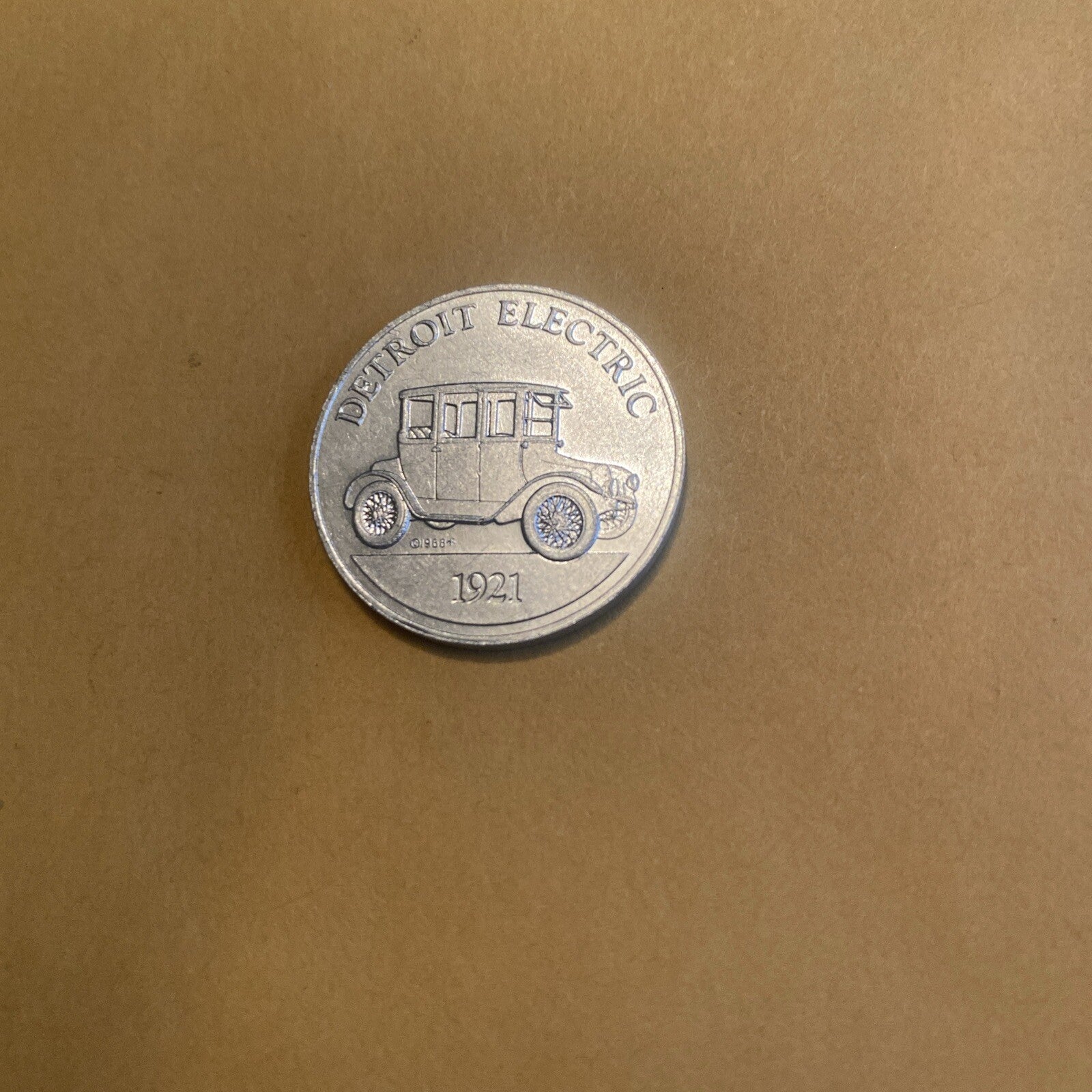 1921 Detroit Electric Sunoco Oil Commemorative Token Antique Car Coin Franklin