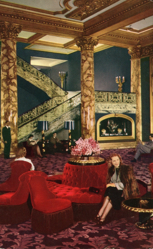 Interior View Grand Staircase Fairmont Hotel San Francisco CA California