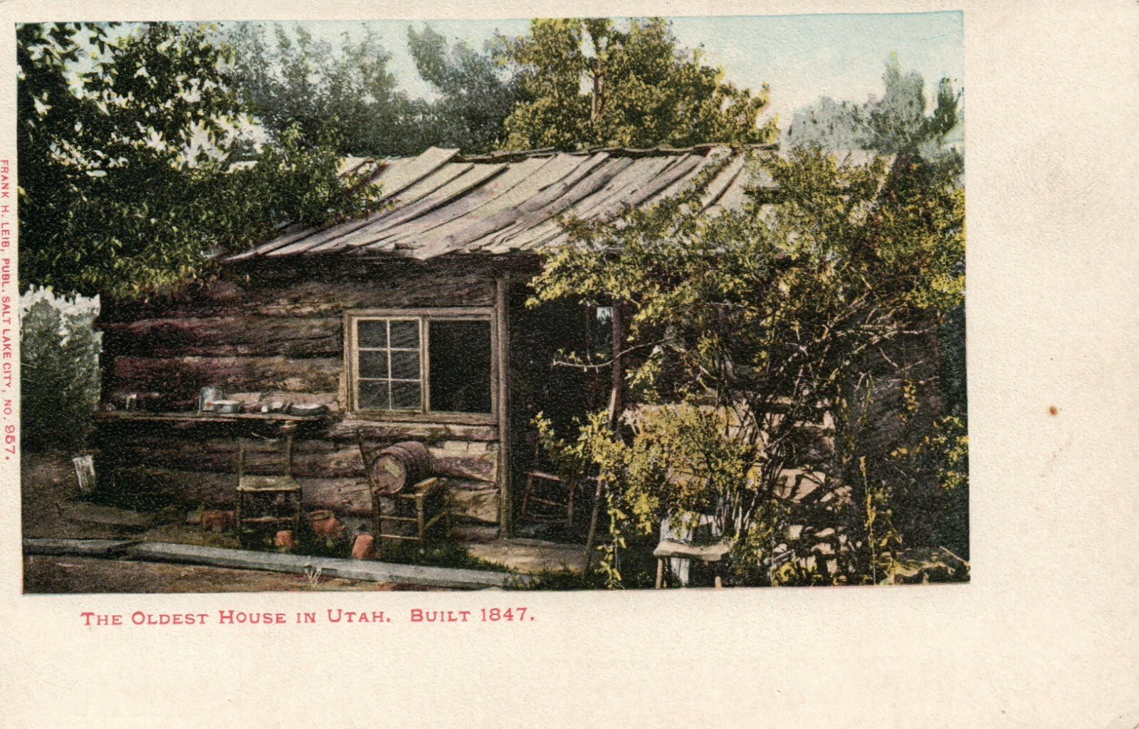 Oldest House In Utah Built In 1847 UT Utah Postcard