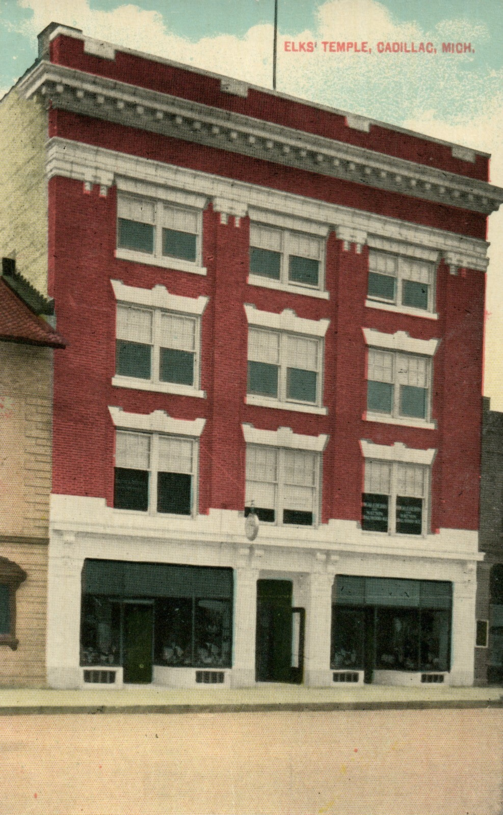 Elks Temple  Cadillac  MI Michigan Mich 