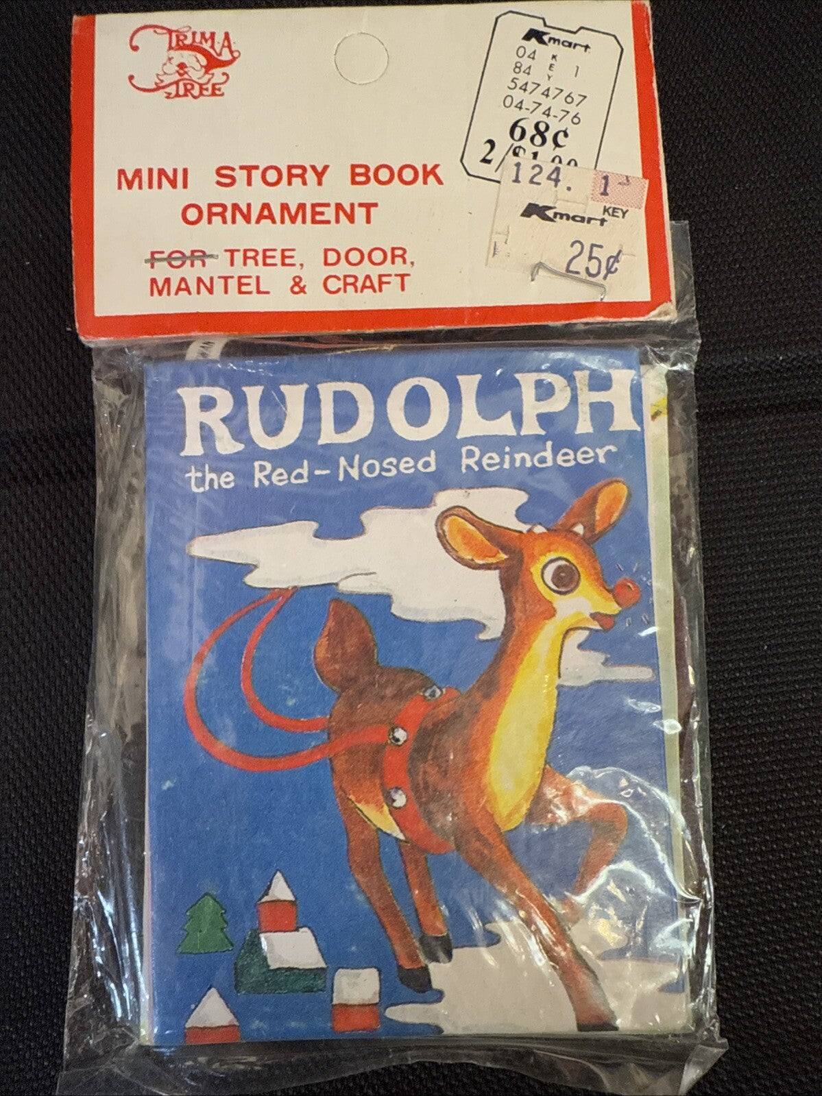 Vintage SSCO Mini Story Book Rudolph 24 pages Taiwan