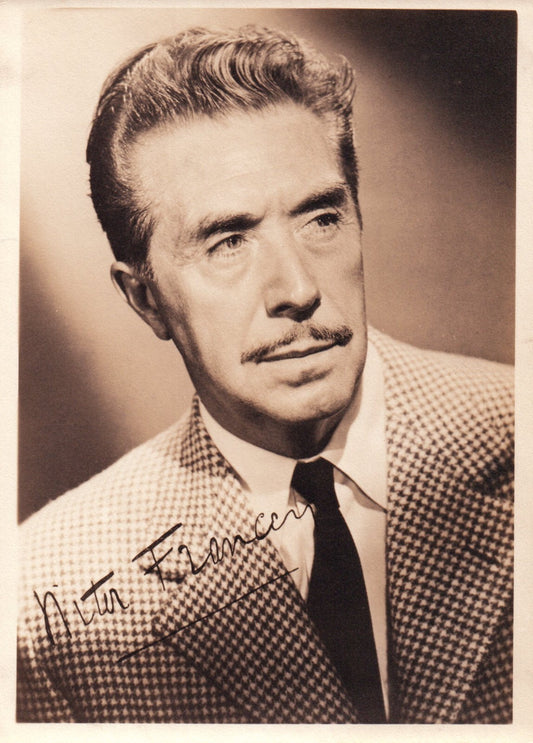 Hollywood Movie Star Victor Francen AUTOGRAPHED INK  Real PHOTO  Signed 5 x 7