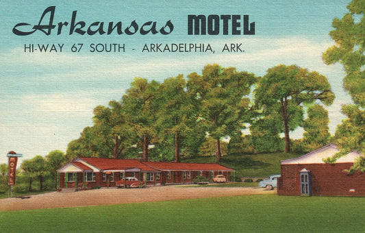 Arkansas Motel Arkadelphia AK Arkansas Hotel Motel Postcard