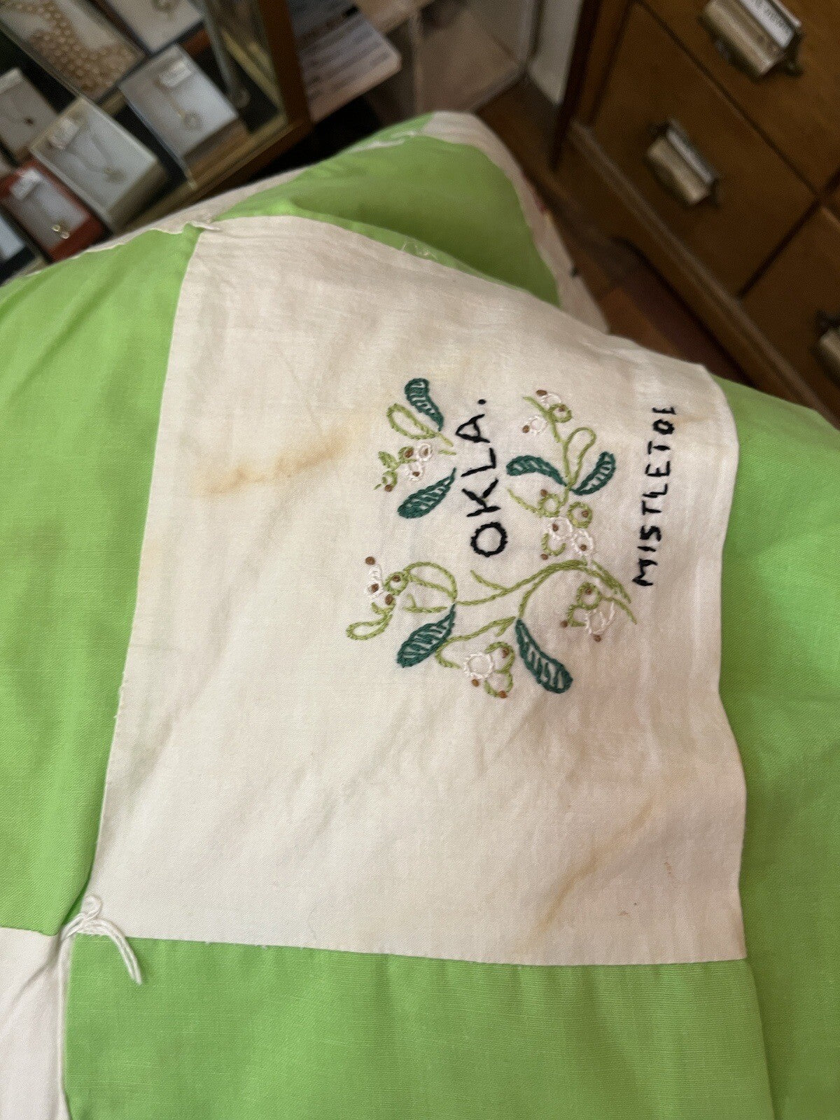 Vintage Quilt Grandmother's State Flowers-  Garden 88 X 74 inches