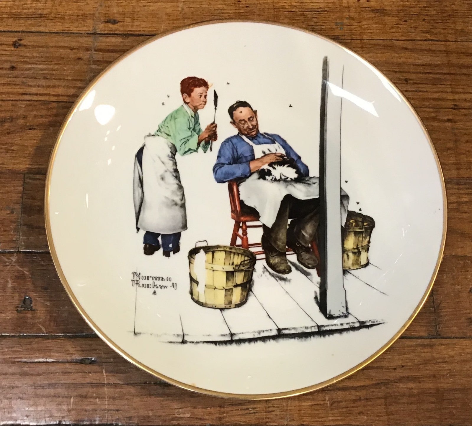 1979 Gorham Norman Rockwell Four Seasons Collector Plates Limited Edition Boxed