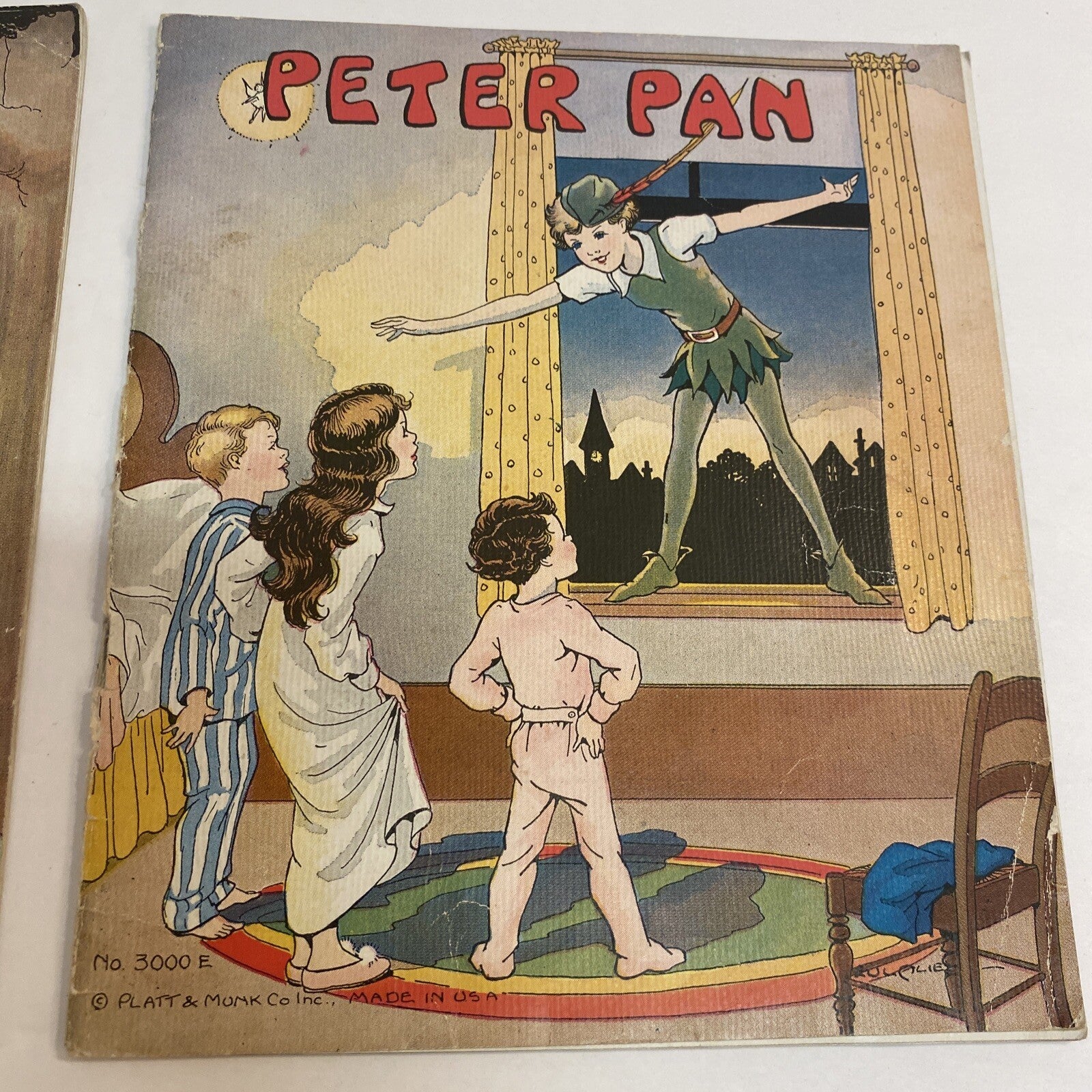 My Own Fairy Tale Library 8 LINENLIKE Books In A Box~Platt & Munk~No  3000~1939