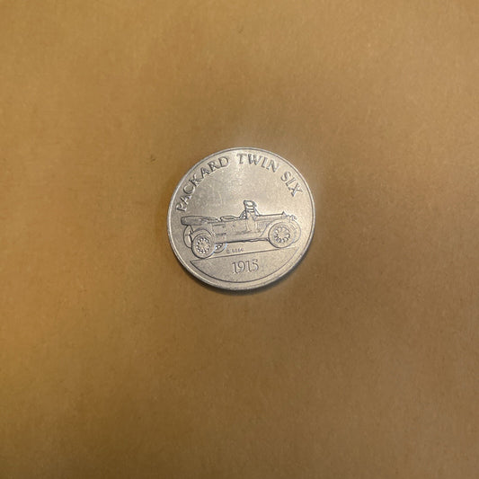 1915 Packard Twin Six Sunoco Oil Commemorative Token Antique Car Coin  Franklin