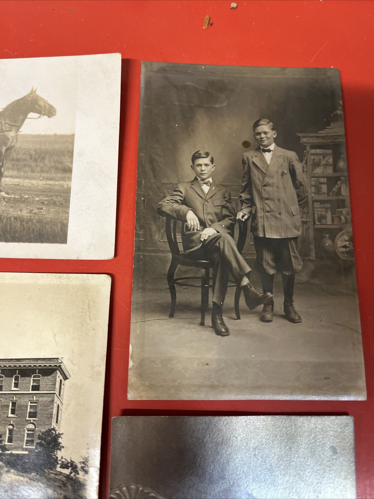 Lot of 5 RPPC Real Photo Postcards Homes Early 1900s ?
