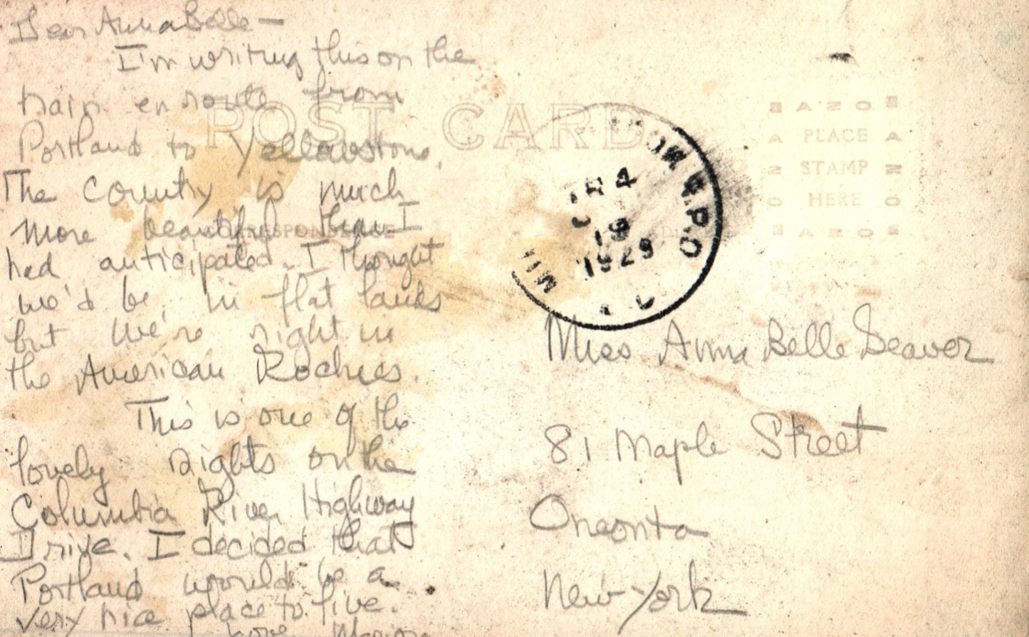 Multnomah Falls 620 Feet Oregon ? Vintage Oregon Postcard