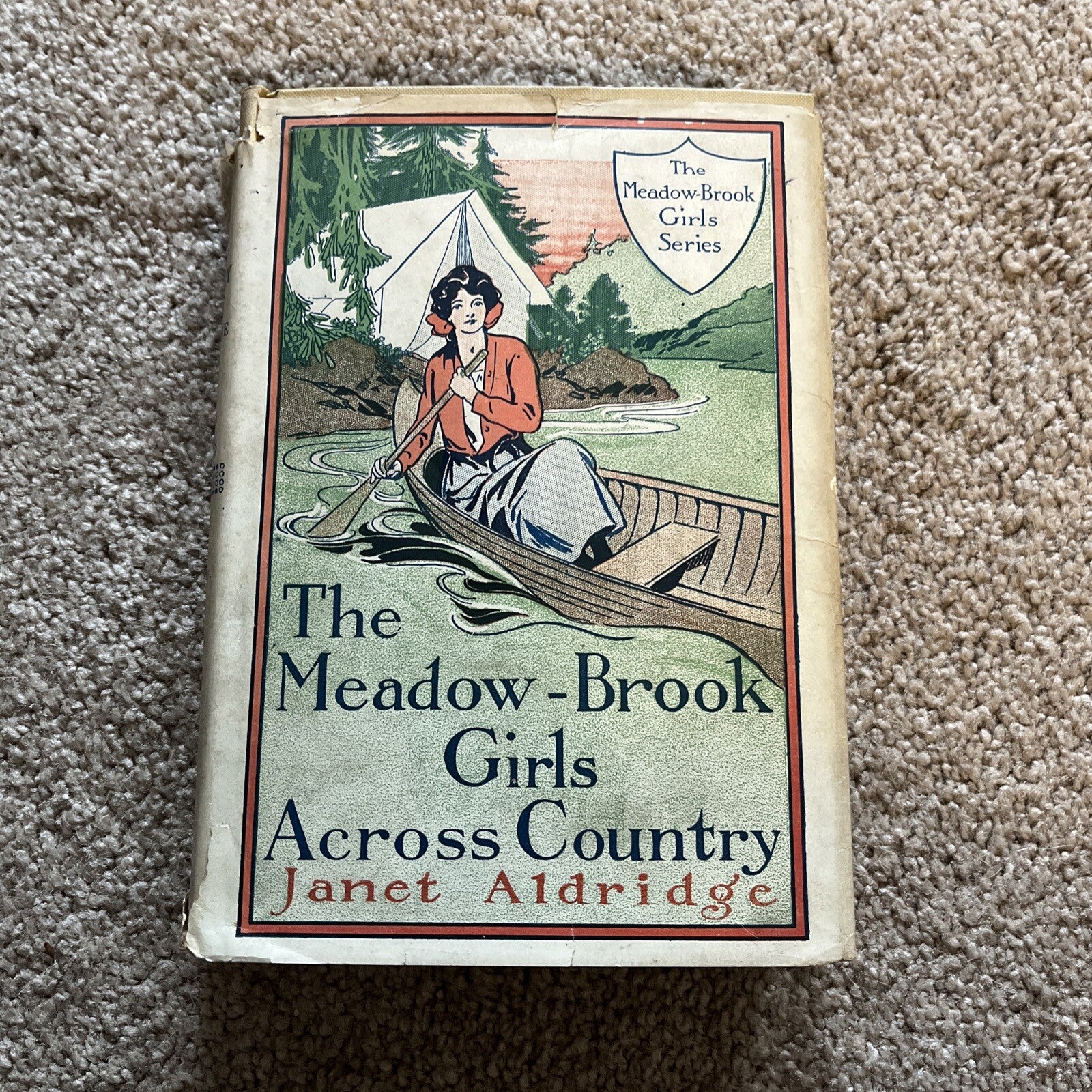 The Meadow-Brook Girls Across Country by Janet Aldridge 1913 Edition HC Book w/