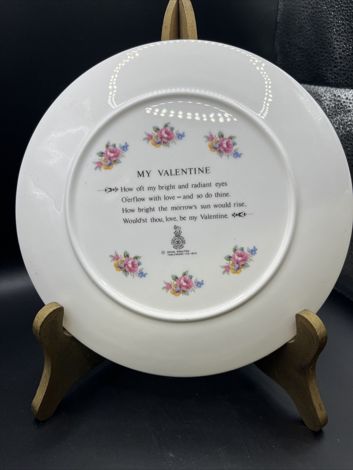Vintage Royal Doulton “My Valentine” Plate 1980