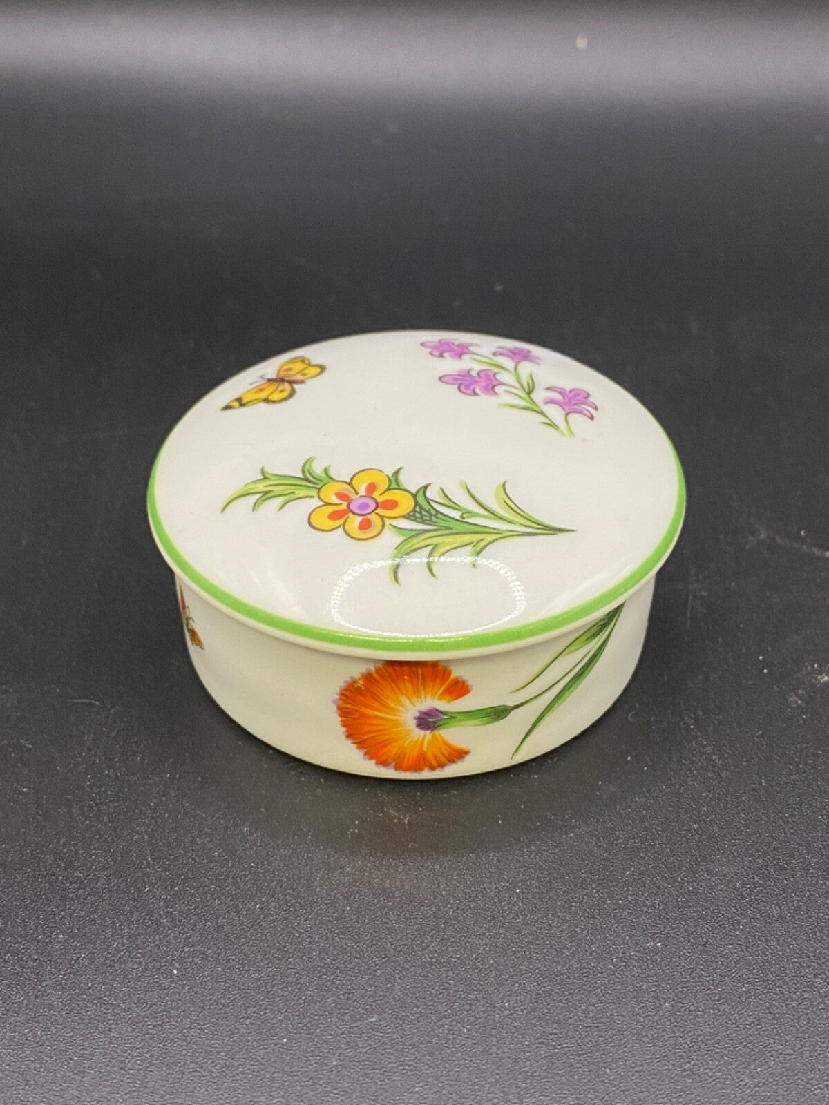 LIMOGES FRANCE Tiffany & Co Garden Trinket Box Main Hand-painted 1982 Chicago