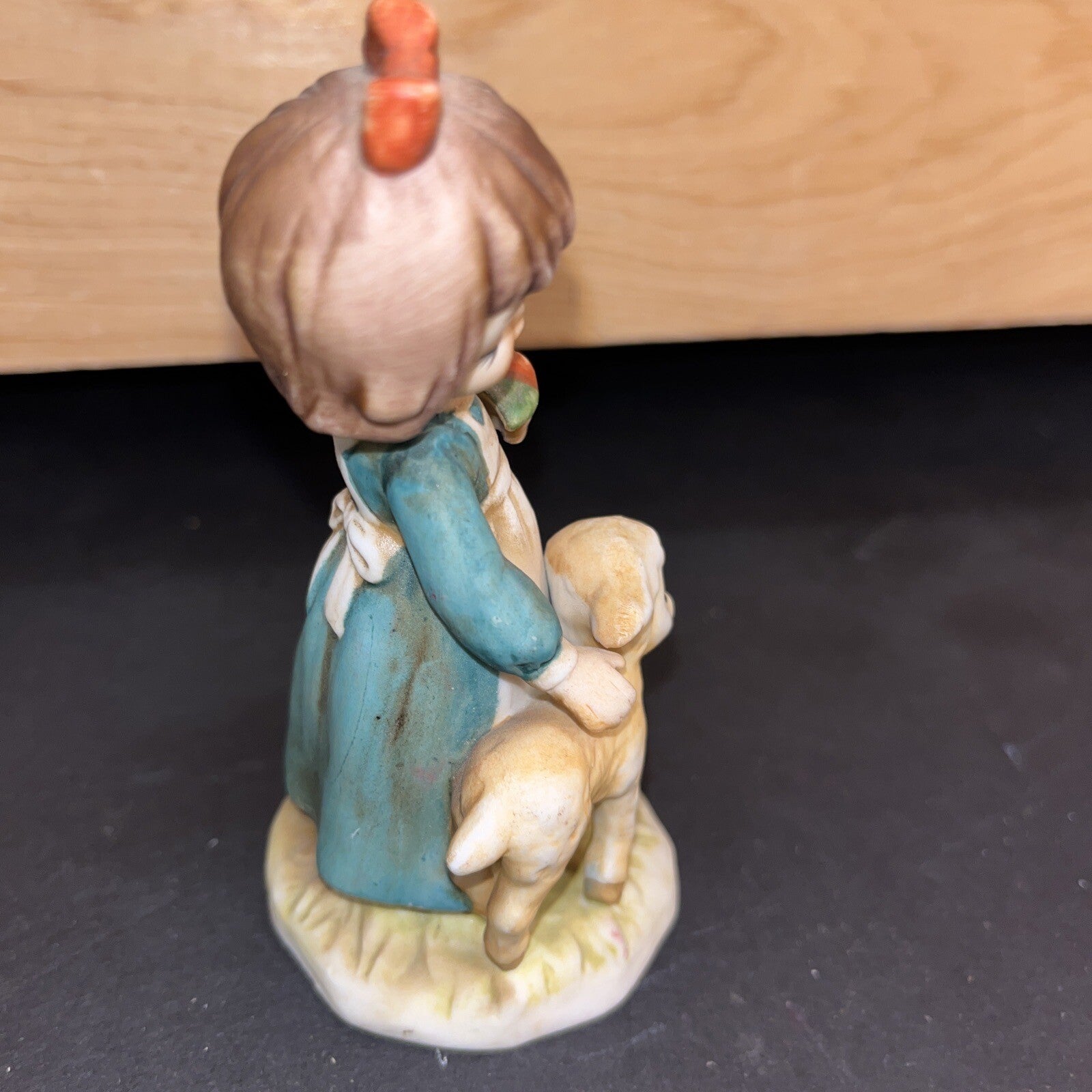 Vintage Lefton China Mary Had A Little Lamb Porcelain Figurine 2732