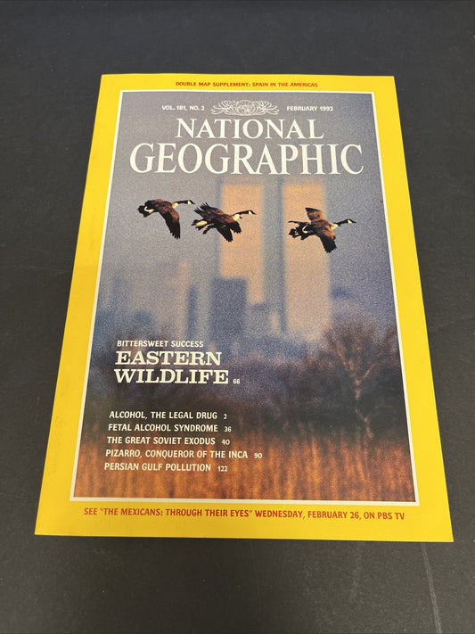 February 1992 National Geographic Magazine "Eastern Wildlife" 