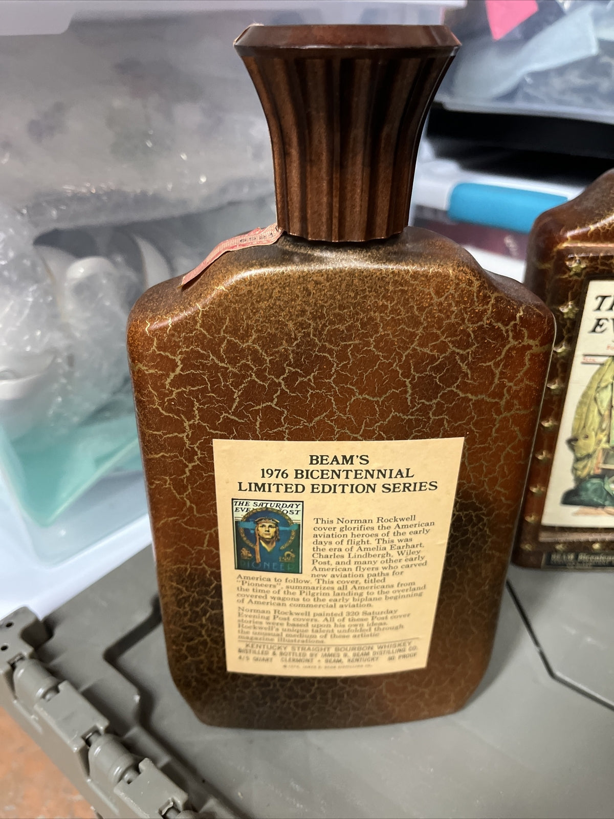VTG Jim Beam Decanter 1976 Bicentennial Limited Edition Series Rockwell Lot Of 6
