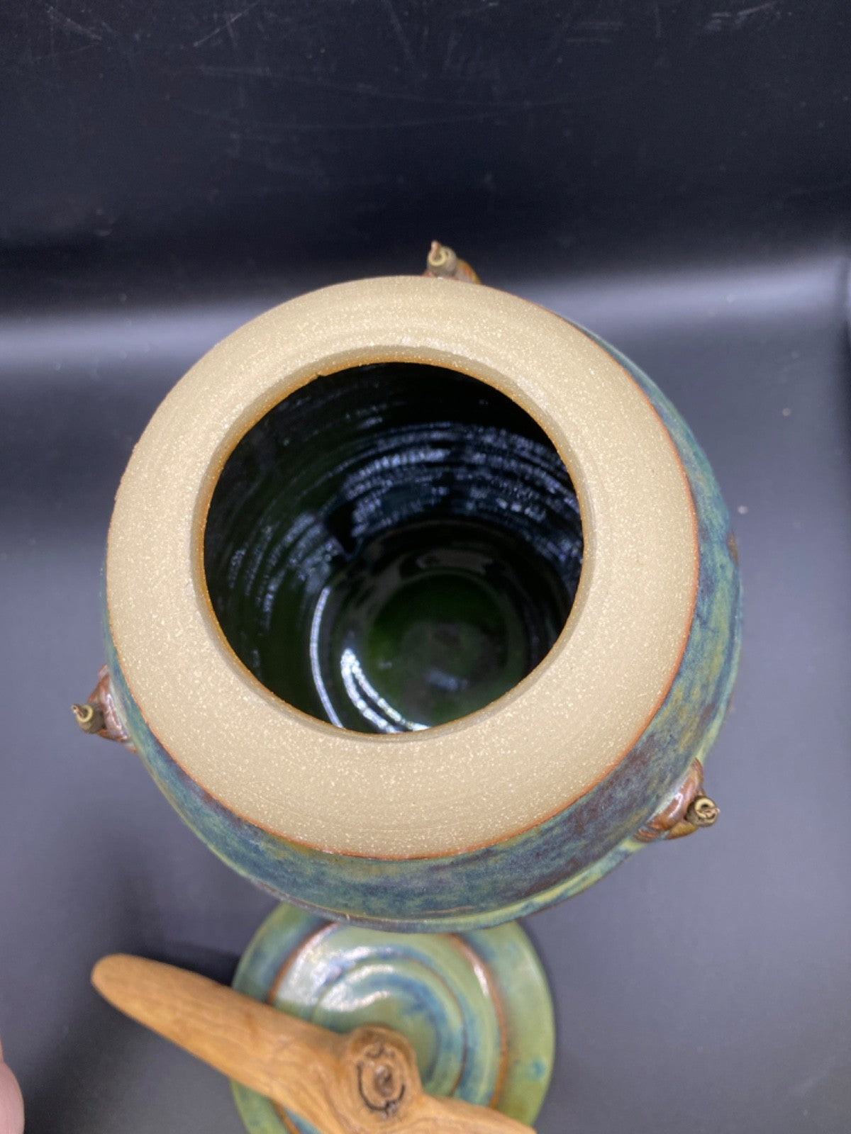 Signed / Marked Handmade Custom Crafted Pottery Urn