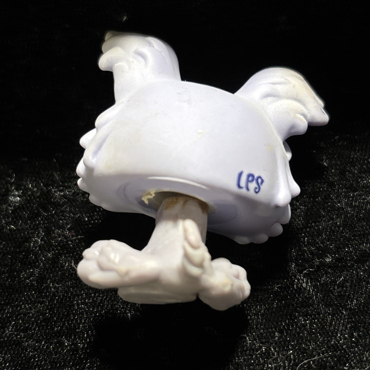 Littlest Pet Shop LPS Lavender Purple Yorkie Dog Puppy Retired #1611