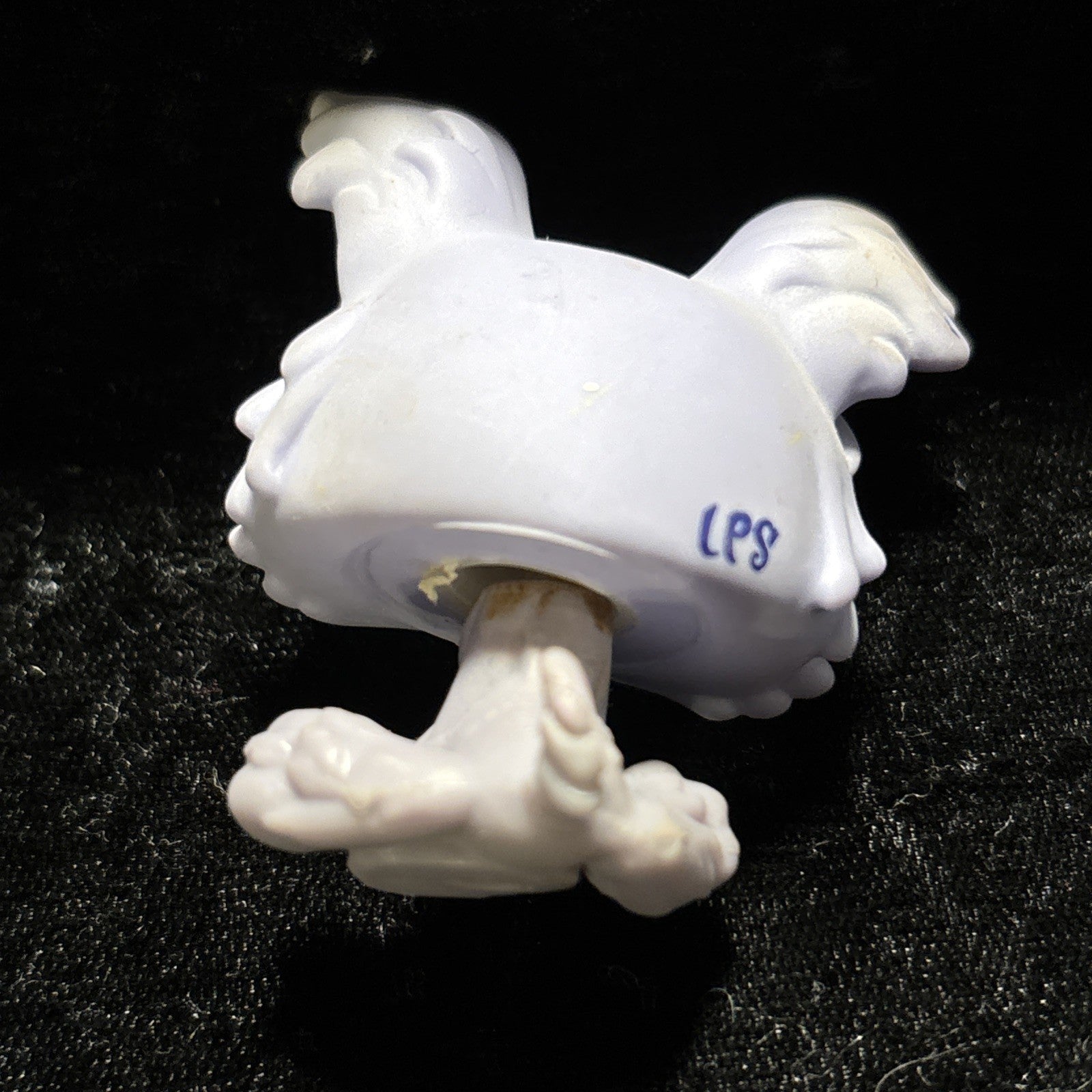 Littlest Pet Shop LPS Lavender Purple Yorkie Dog Puppy Retired #1611