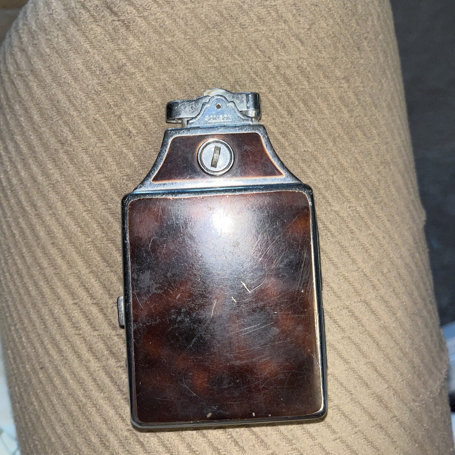 VINTAGE RONSON ART DECO STYLE LIGHTER / CIGARETTE HOLDER / CASE