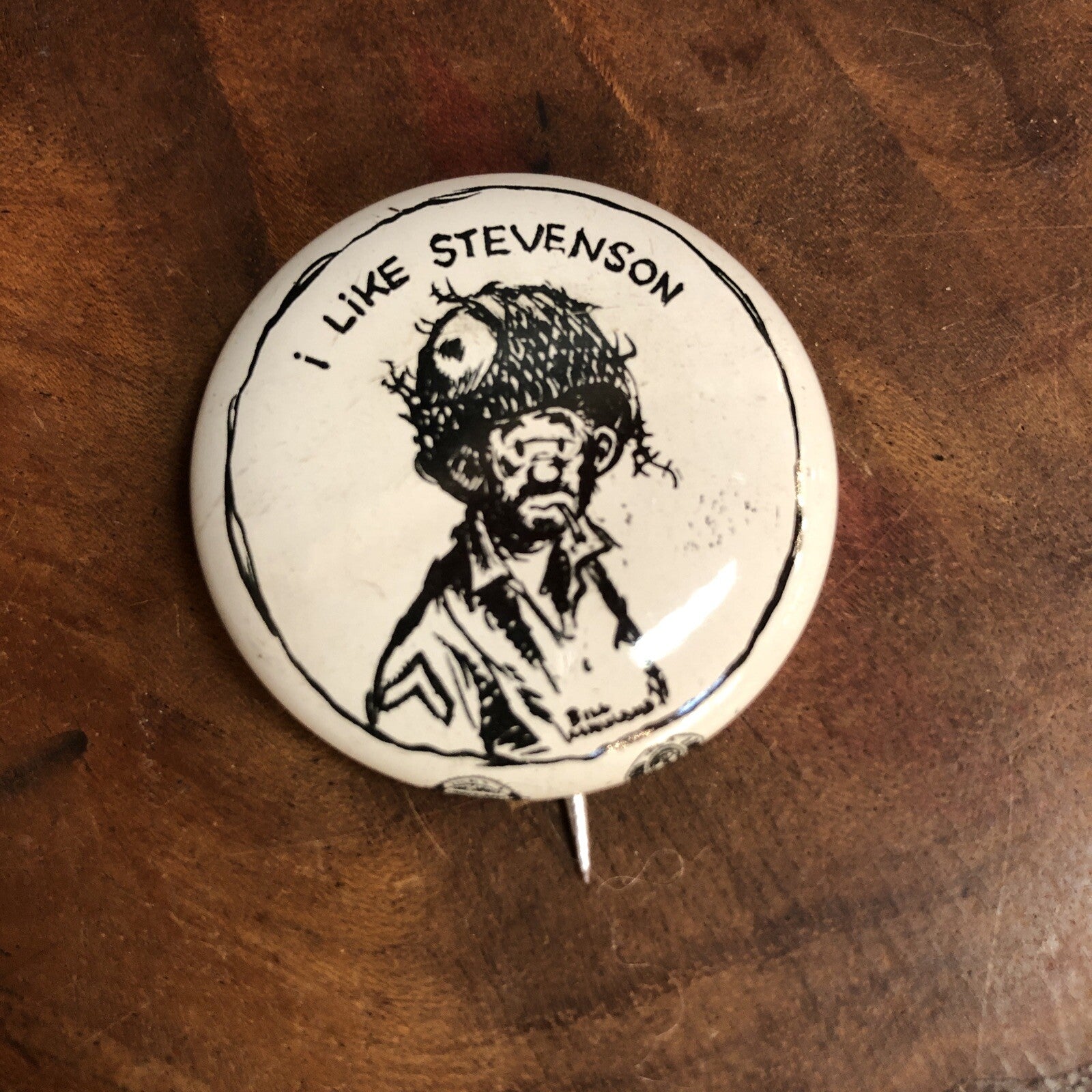 I Like Stevenson Litho 1-1/2"  Political Pin