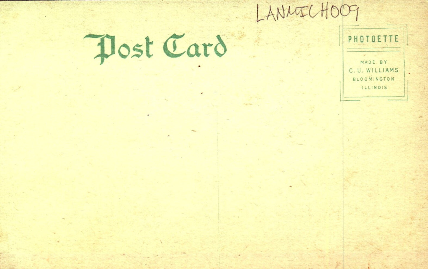 Campus State School For Blind North Lansing MI Michigan Mich Postcard 10364