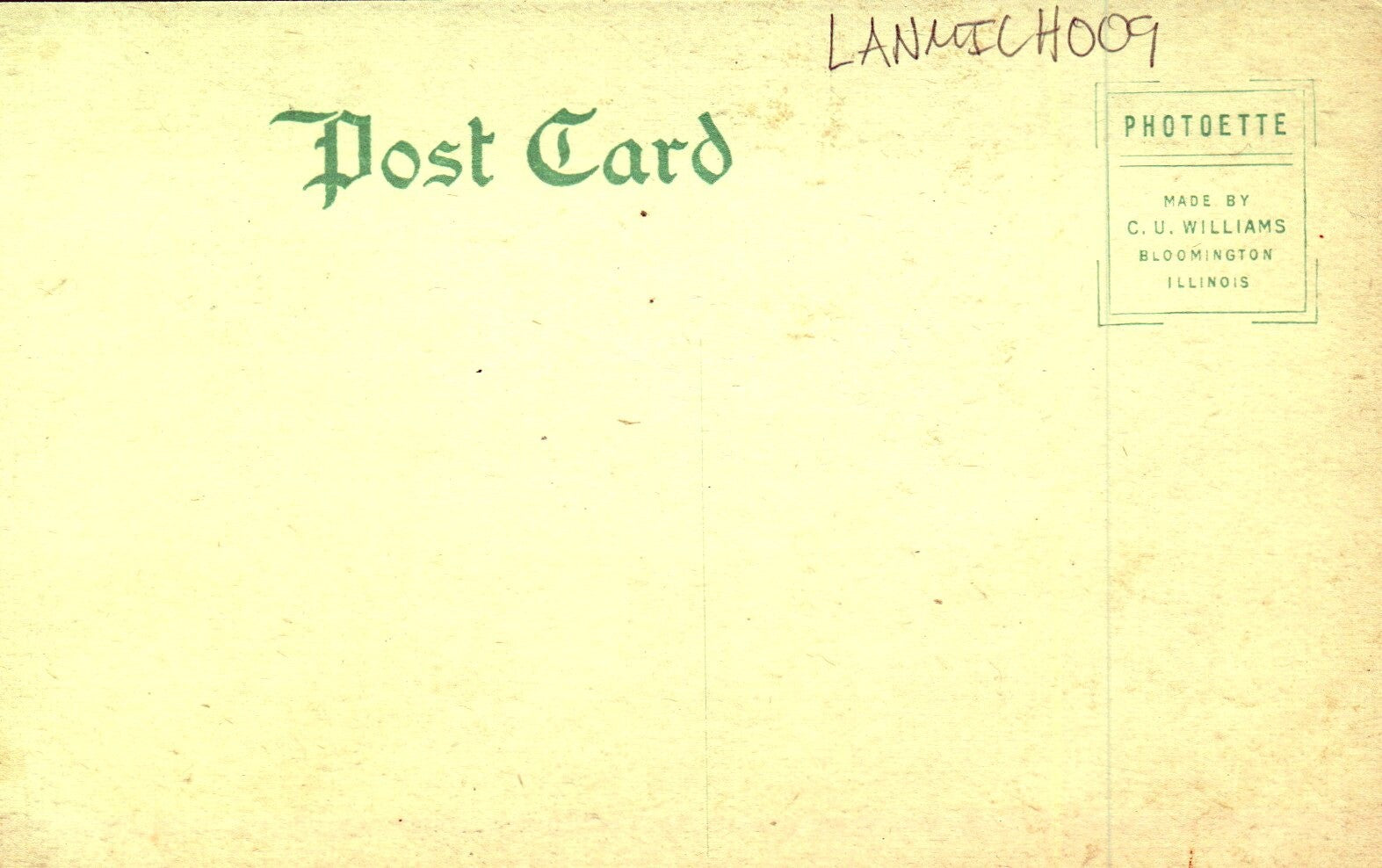 Campus State School For Blind North Lansing MI Michigan Mich Postcard 10364