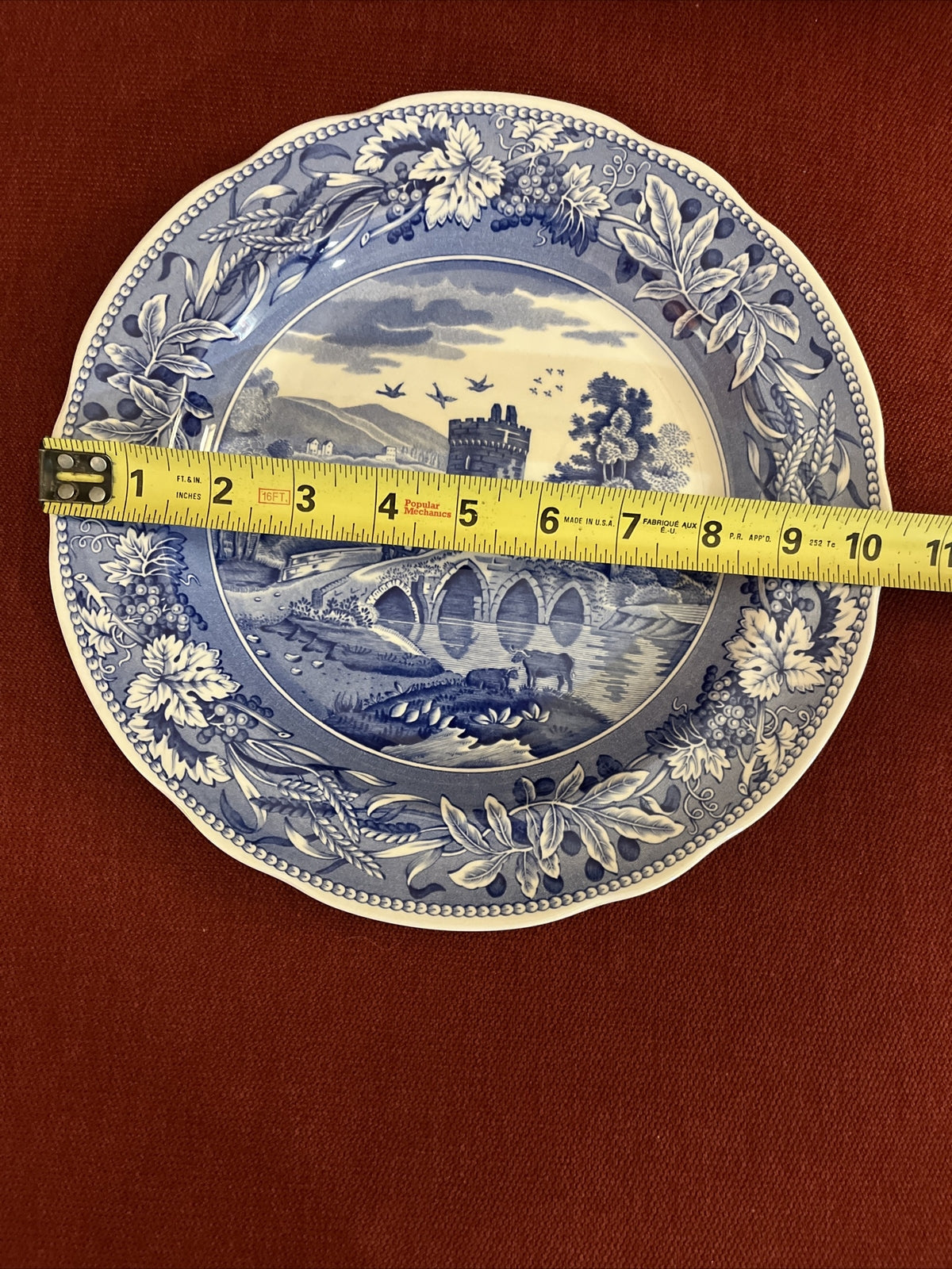 Spode England The Blue Room Collection LUCANO Dinner Plate 10-1/2" 