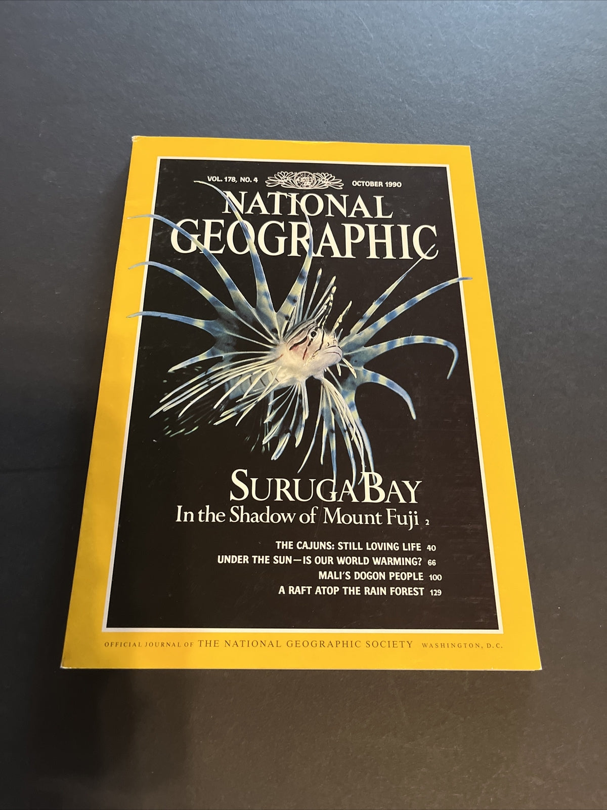 October 1990 National Geographic "Suruga Bay: In the Shadow of Mount Fuji"