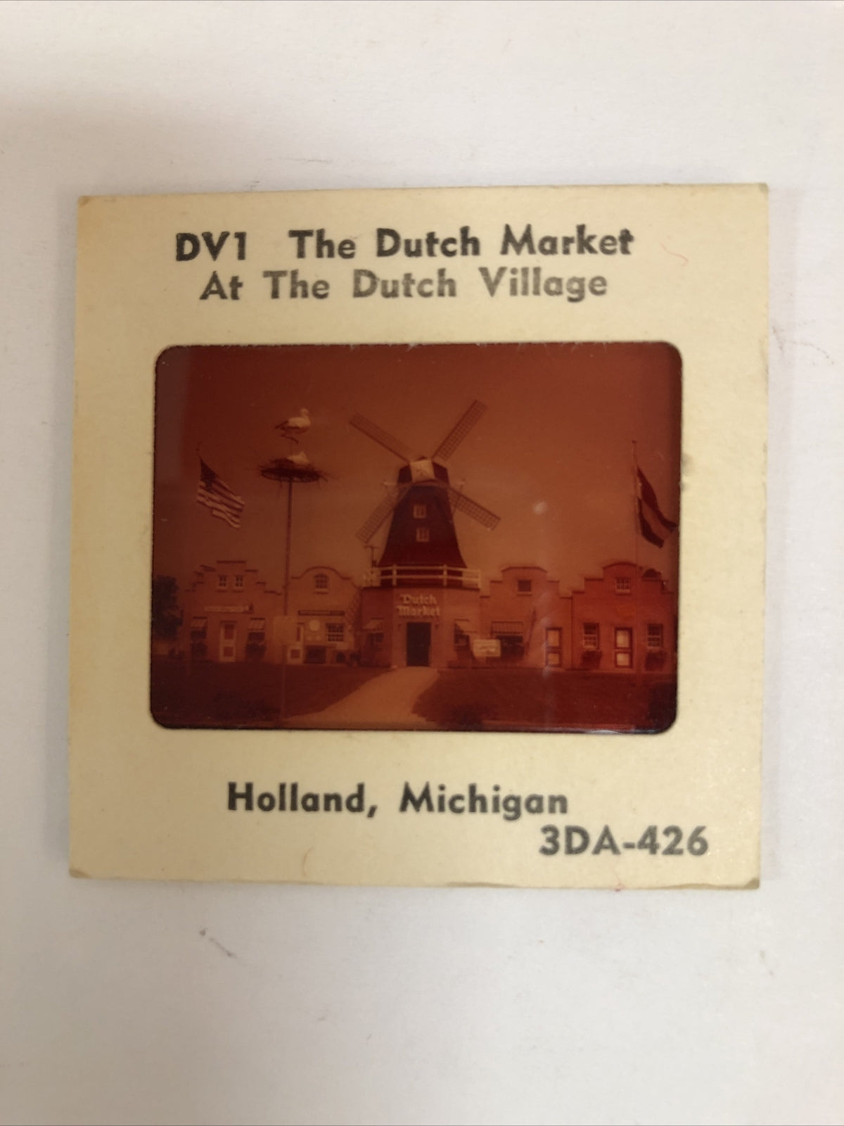 1960's 9 SLIDES Windmill Island Holland MICHIGAN Tulips Windmill