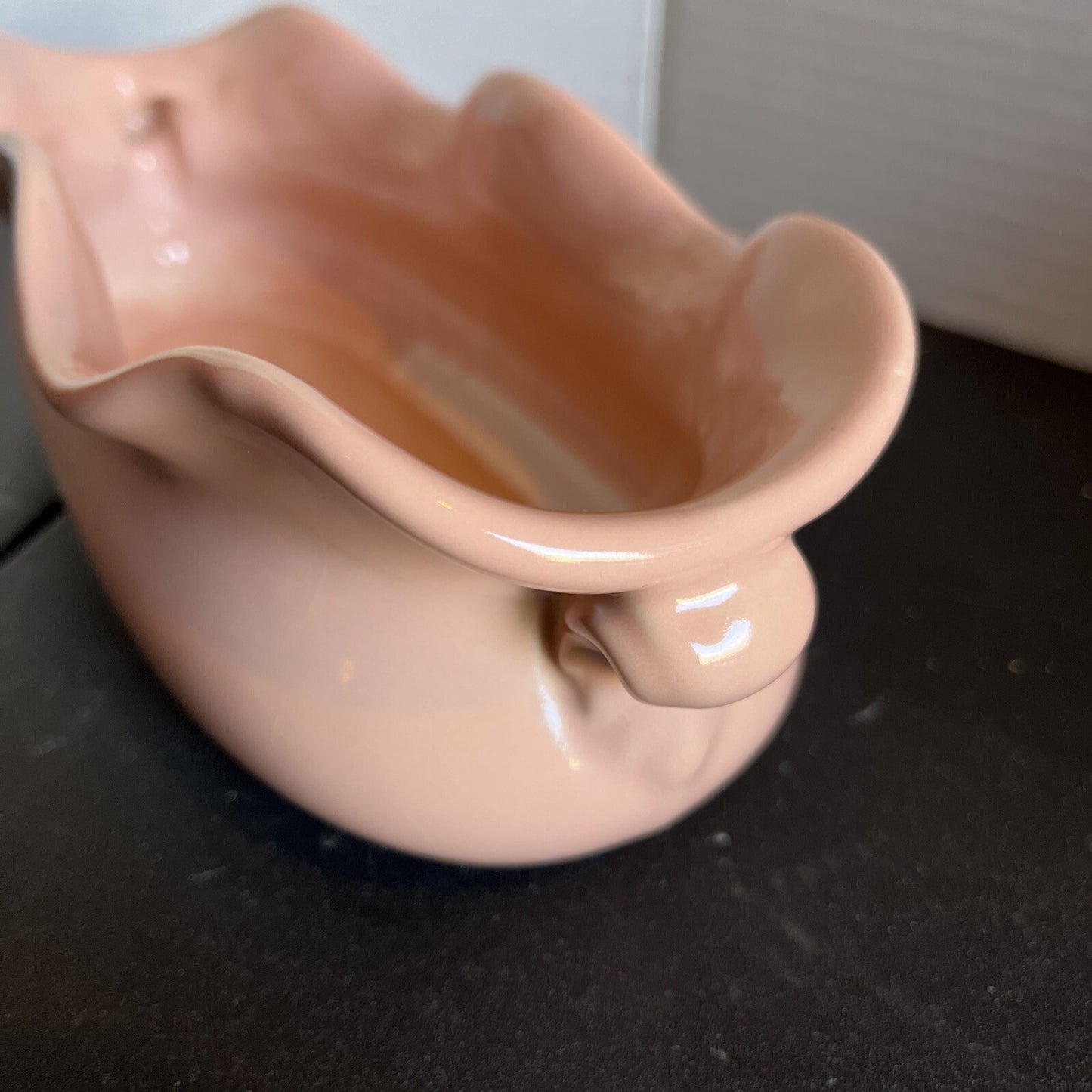 Abingdon USA Pottery Console Bowl with Scalloped Edge #570