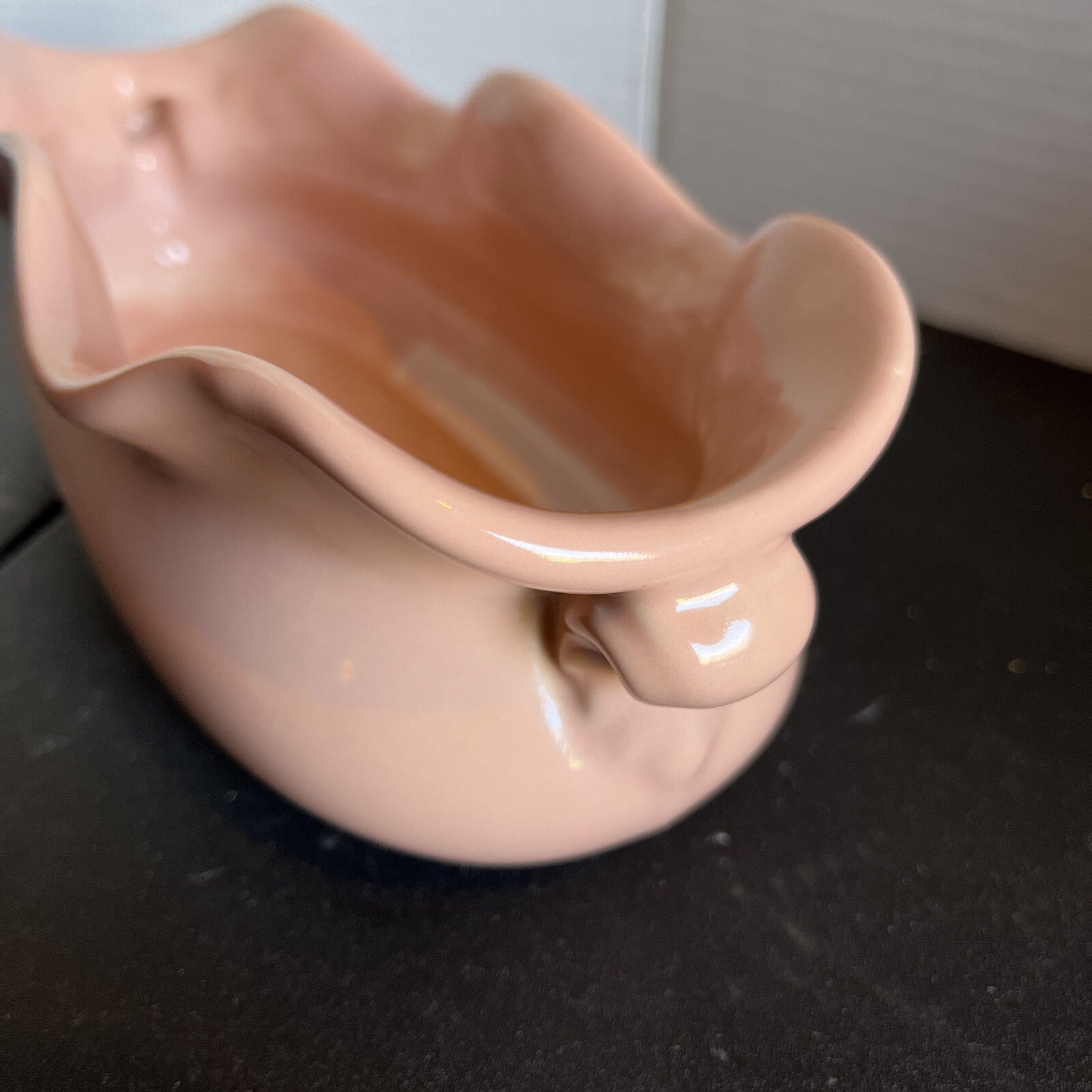 Abingdon USA Pottery Console Bowl with Scalloped Edge #570