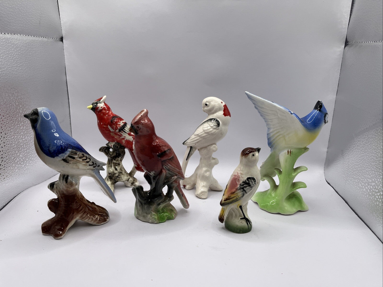 Porcelain Figurines Occupied Japan Lot Birds VTG 6 Pc