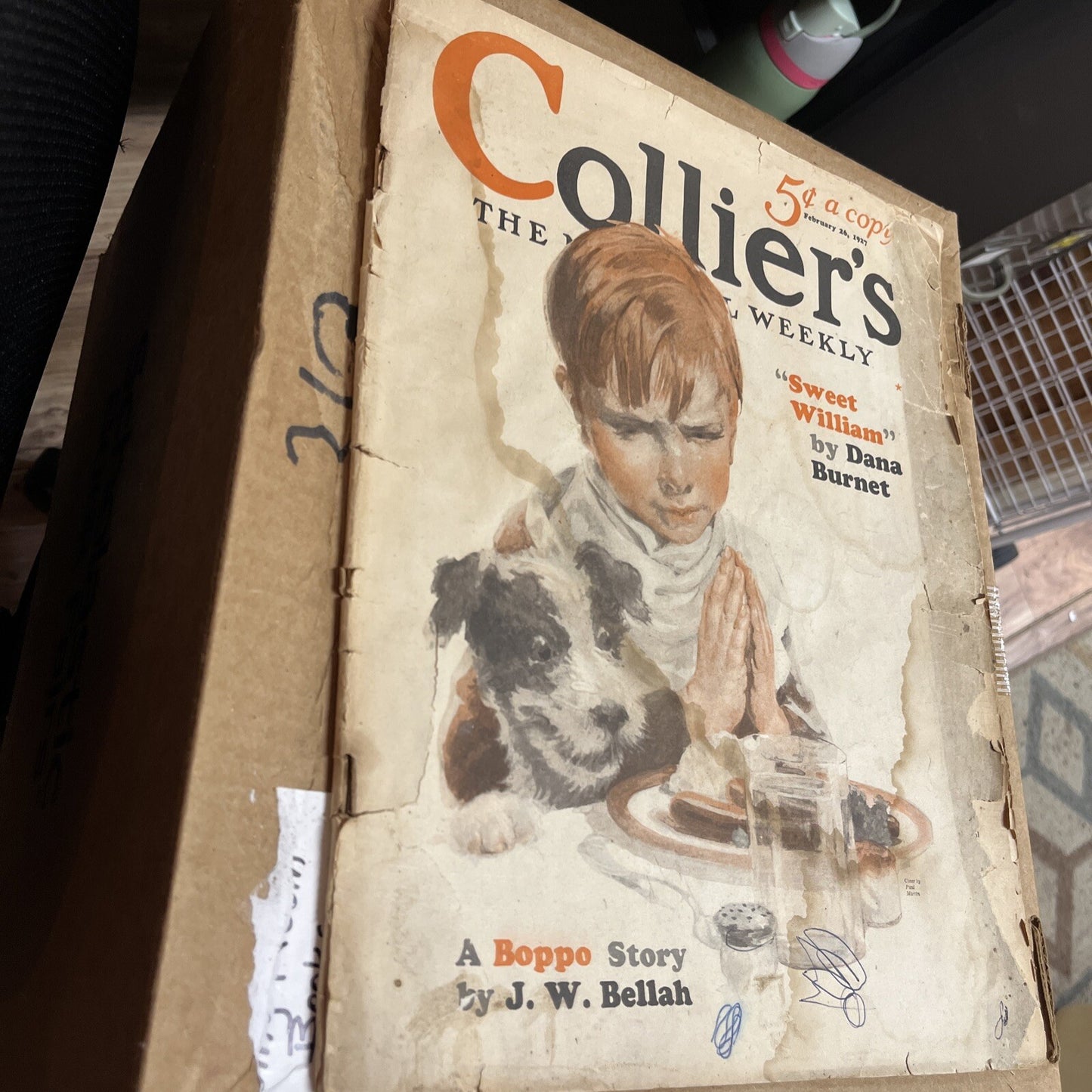 1927 FEBRUARY 26 COLLIER'S MAGAZINE - NICE ILLUSTRATED COVER - L 4402