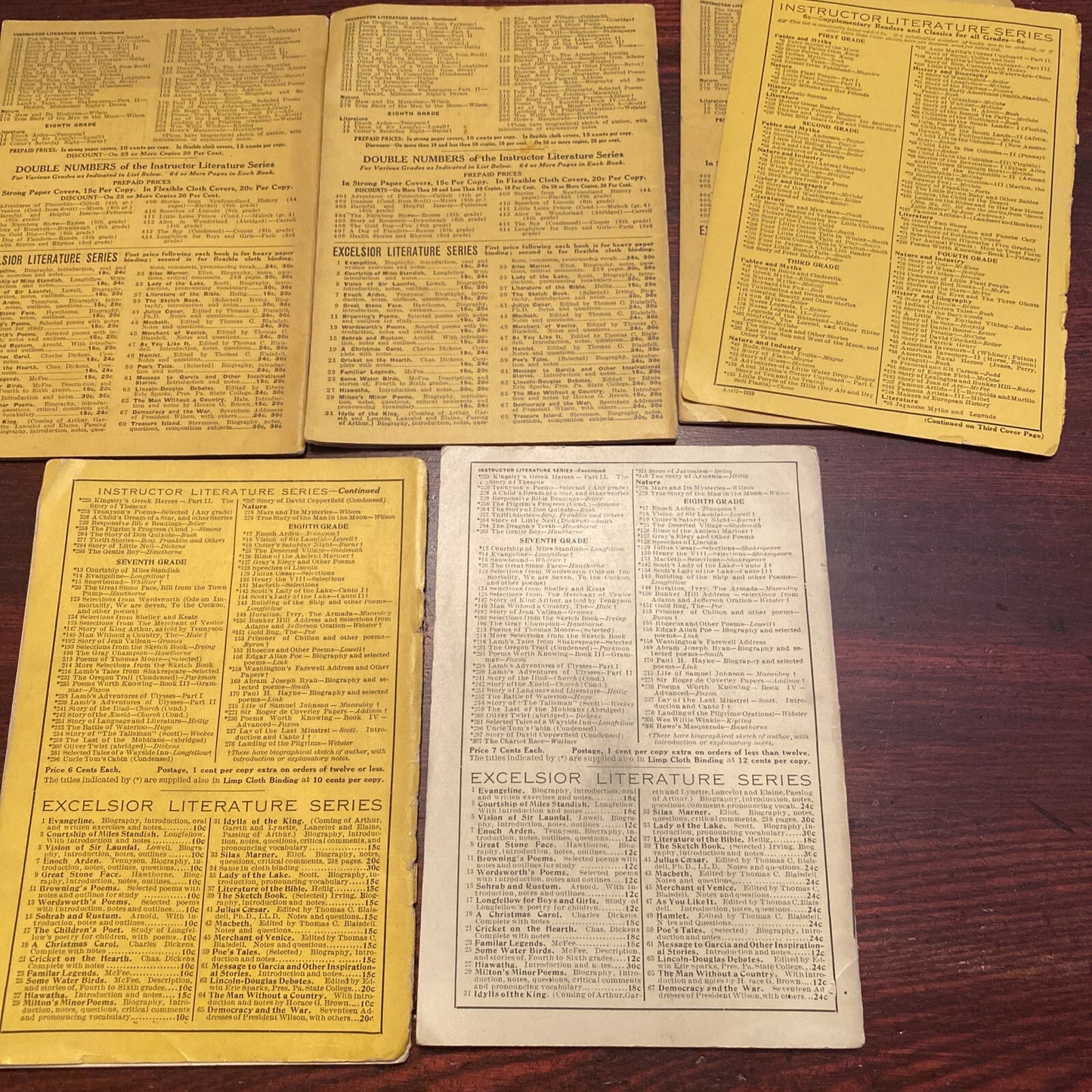 Lot Of 5 Owen publishing Literature series Talisman Ulysses School Books